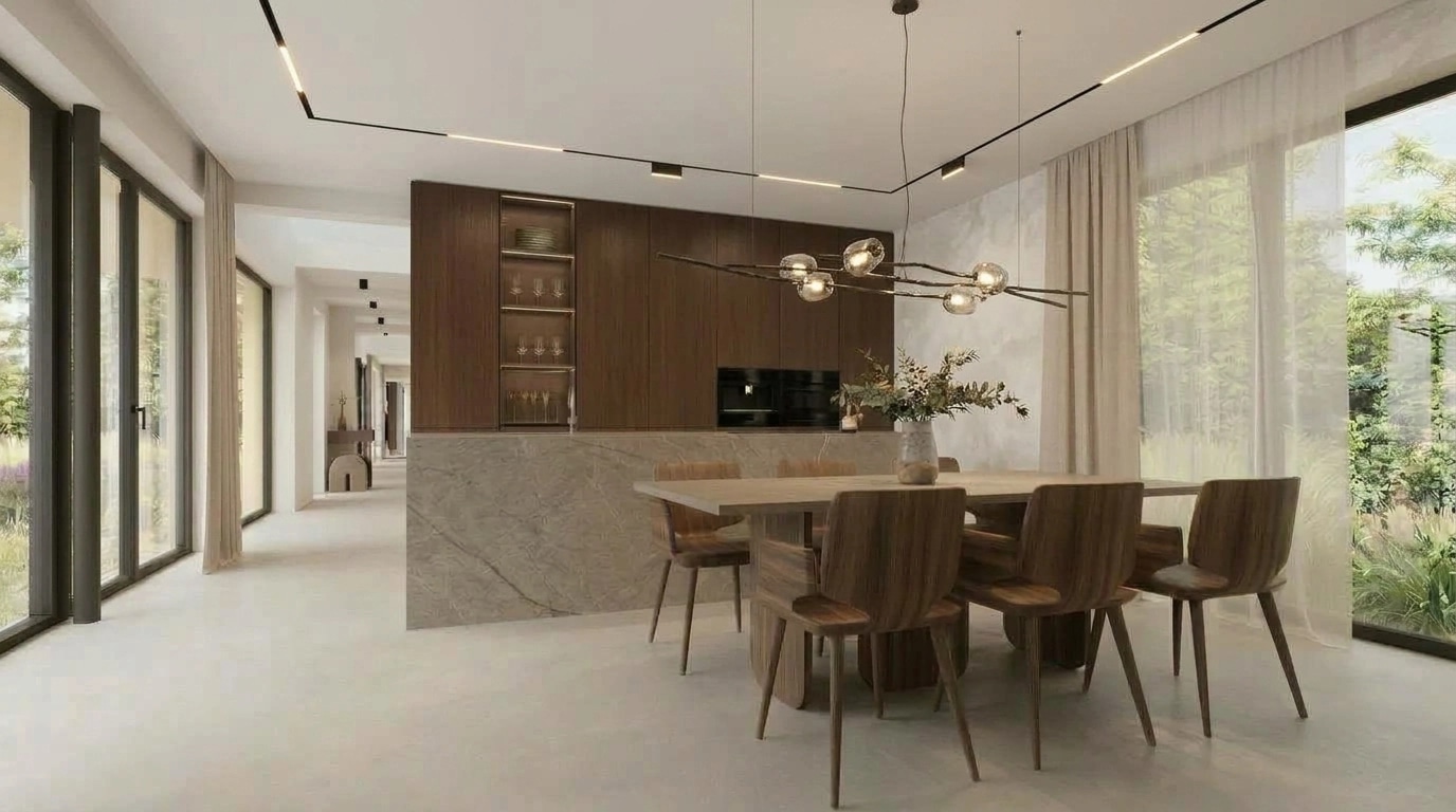 Minimalism Kitchen design — interior photo by GenRoom AI