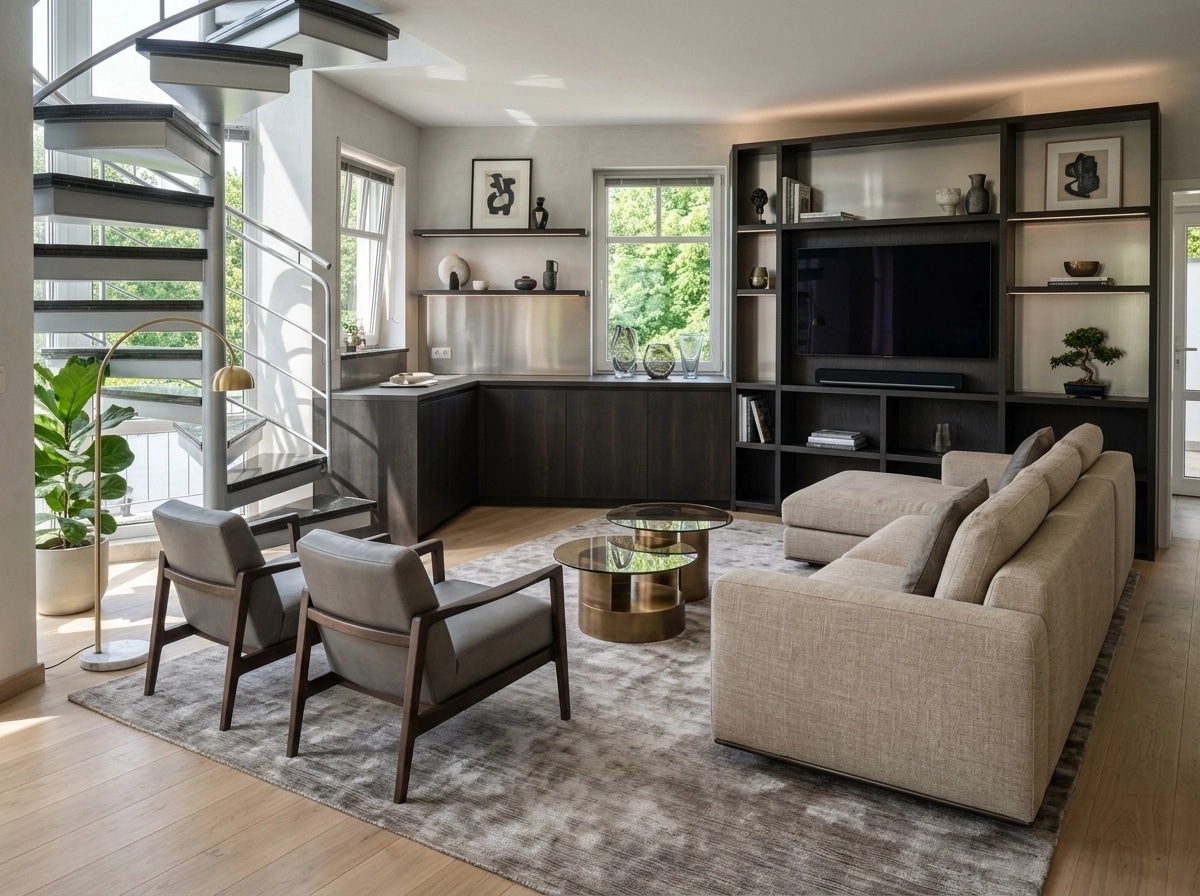 Interior design in Contemporary style — Living Room by GenRoom AI