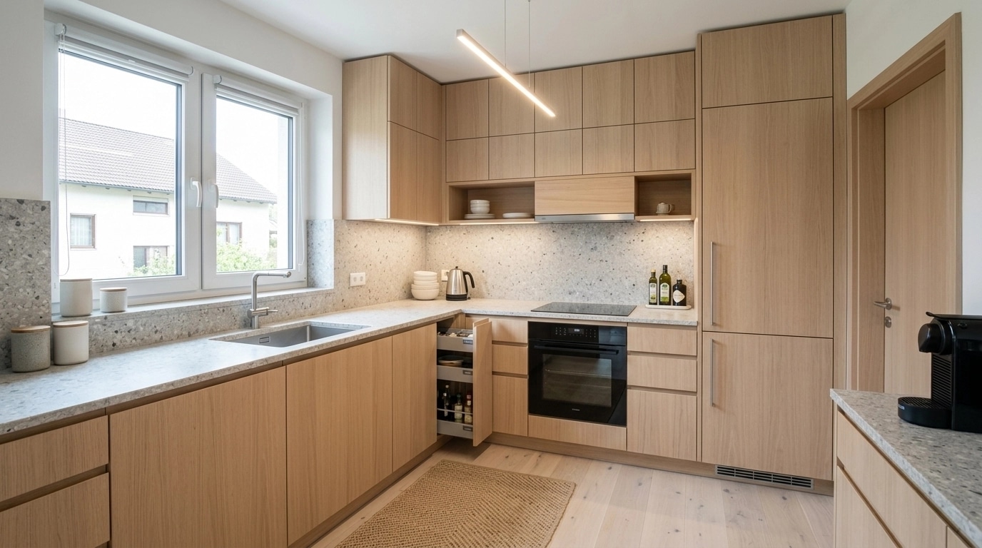 Scandinavian Kitchen design — interior photo by GenRoom AI