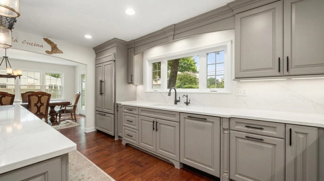 Transitional Kitchen design — interior photo by GenRoom AI