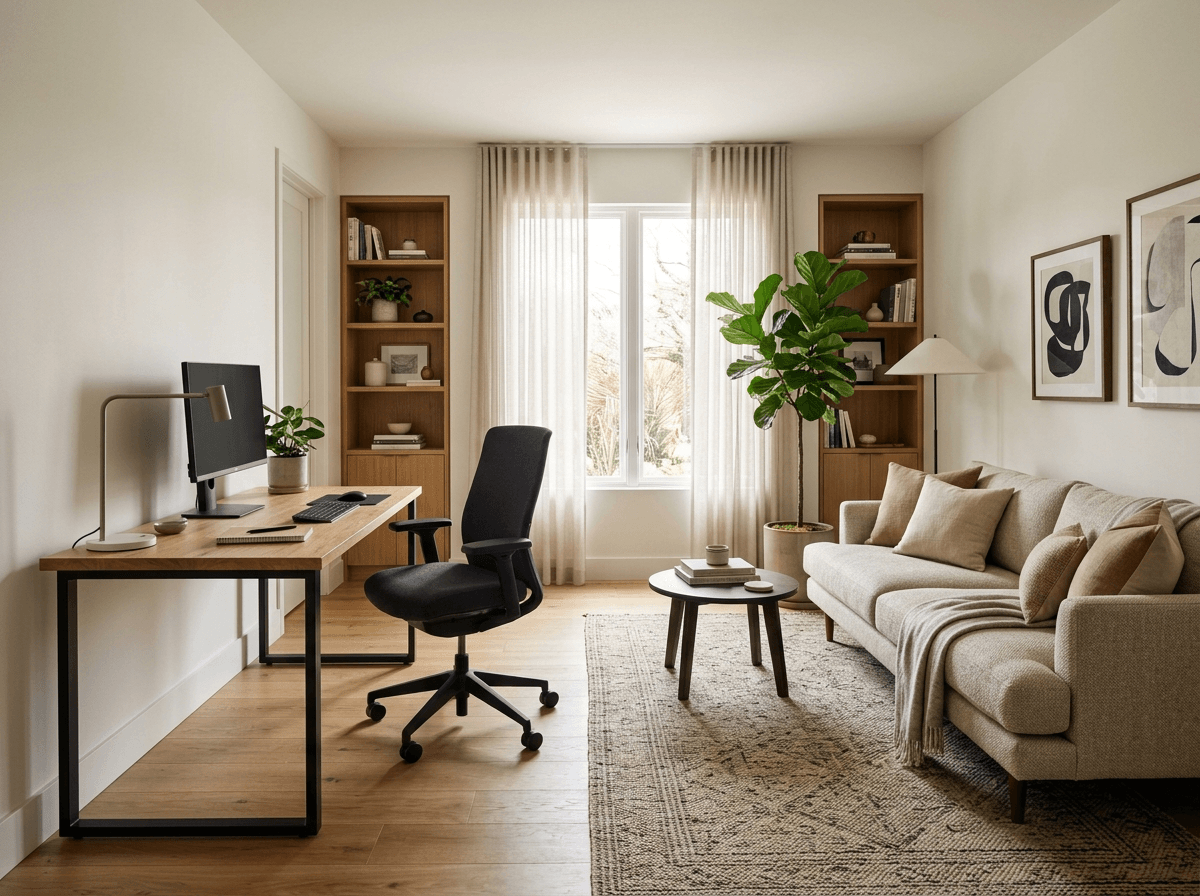 ออกแบบภายในในสไตล์ Contemporary — home_office โดย GenRoom AI