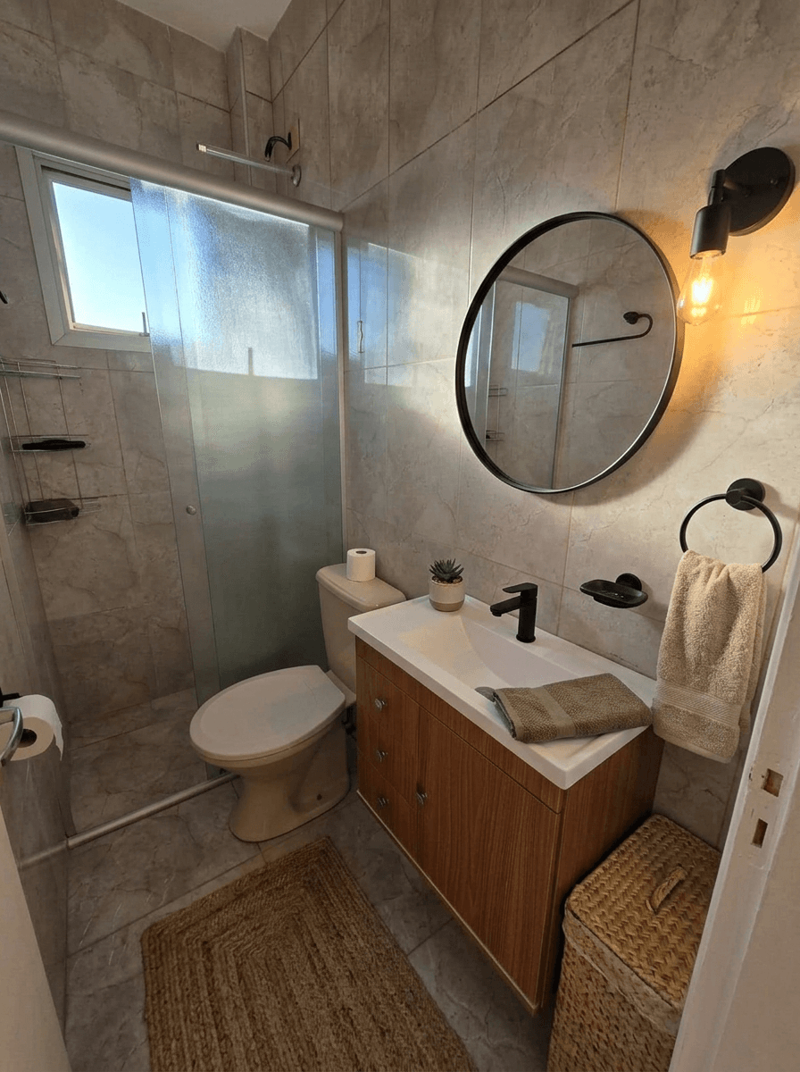 Bathroom interior in no_style style — photo by GenRoom AI