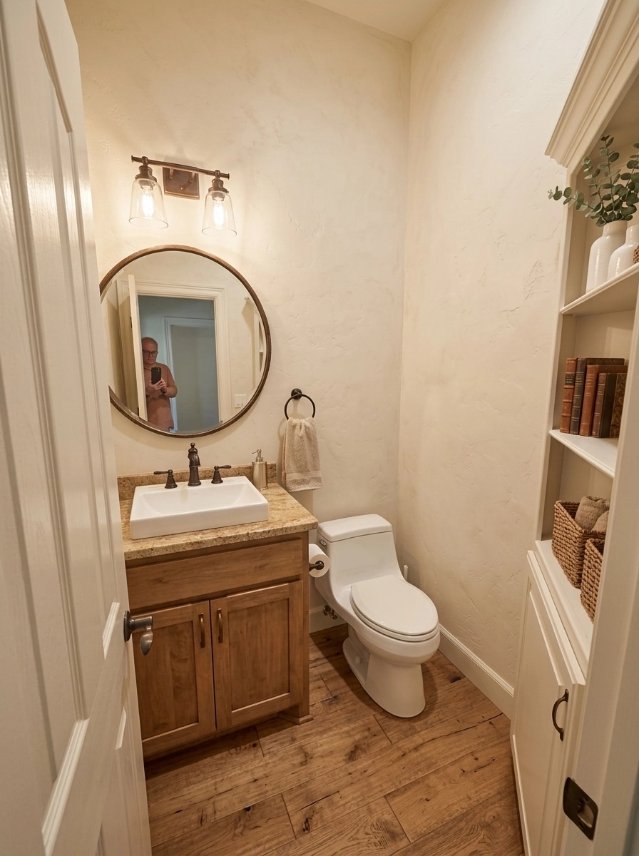 Interior design in Modern Farmhouse style — Bathroom by GenRoom AI