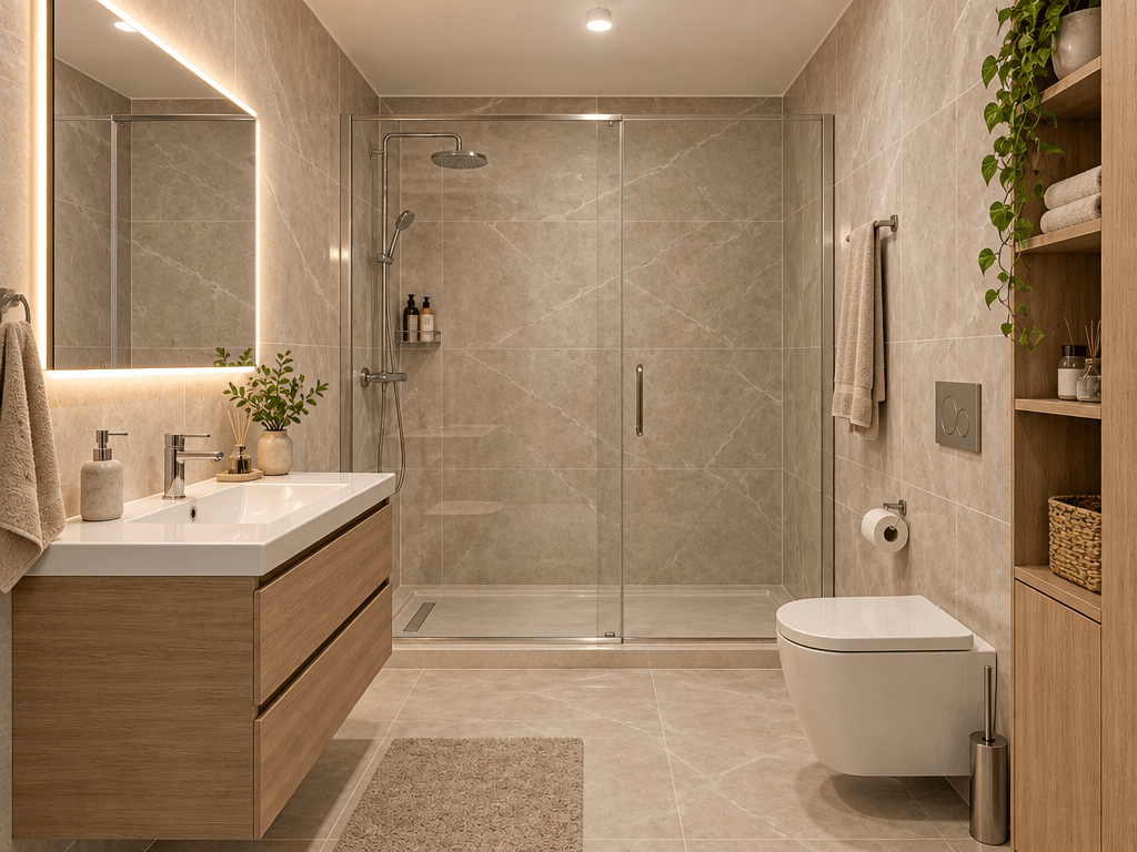 Bathroom interior in no_style style — photo by GenRoom AI