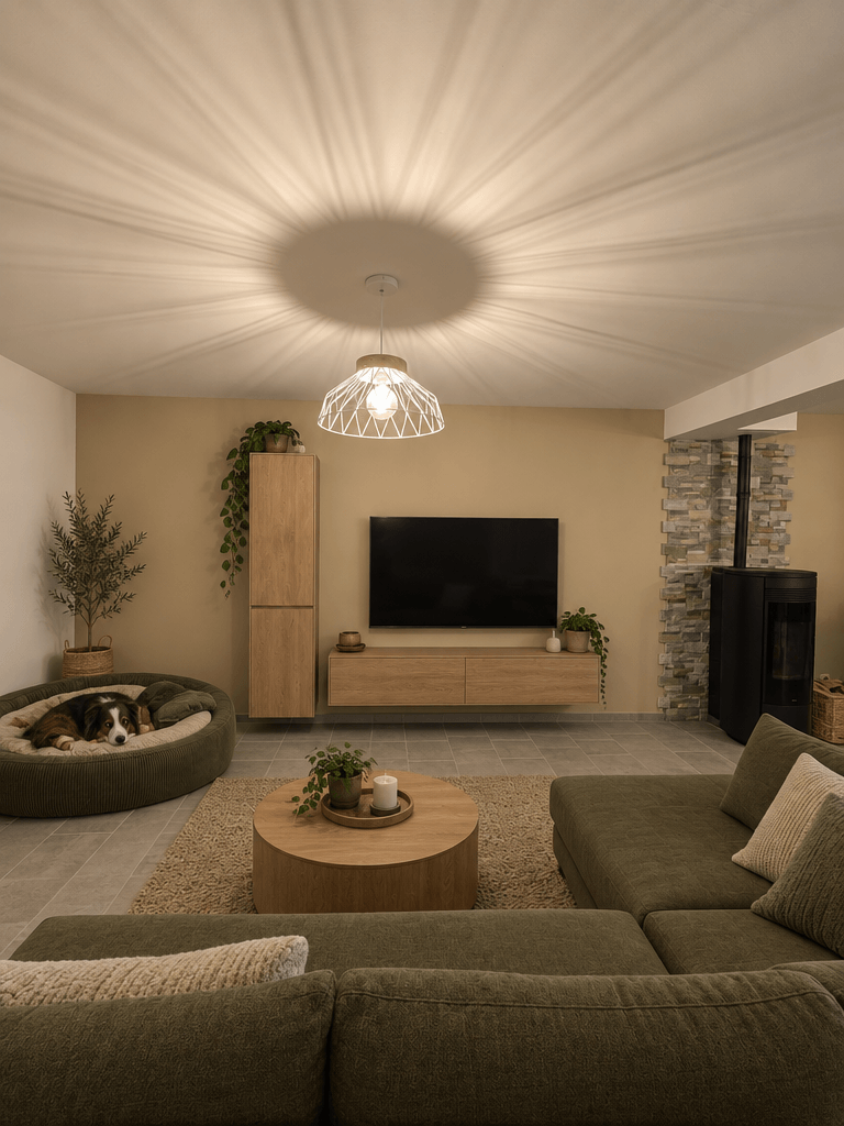 Interior design in Scandinavian style — Living Room by GenRoom AI