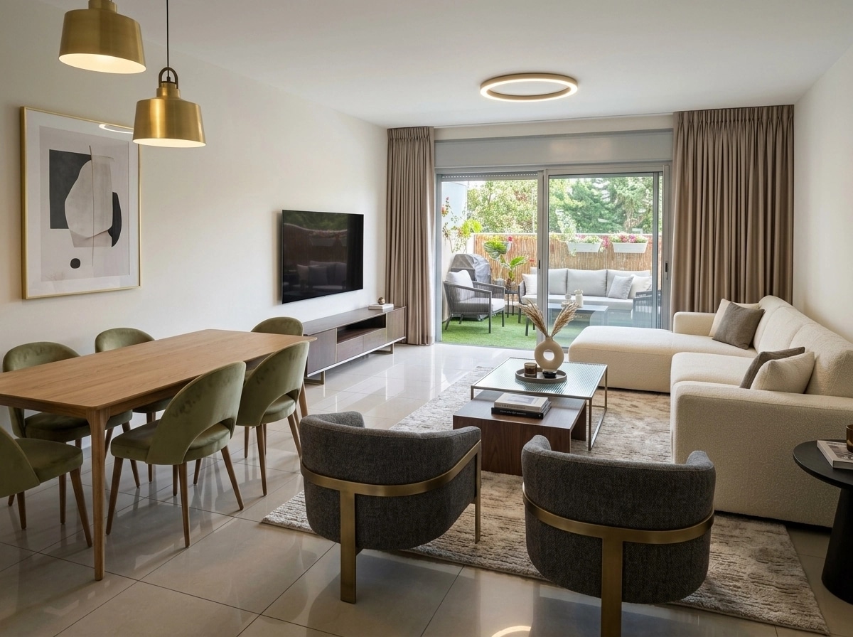 Interior design in Contemporary style — Living Room by GenRoom AI