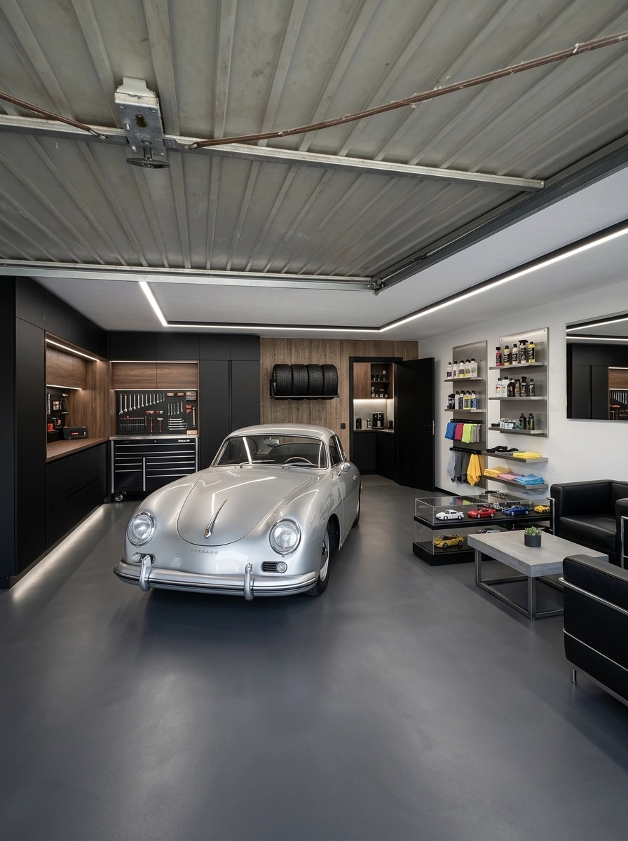 Interior design in Contemporary style — garage by GenRoom AI