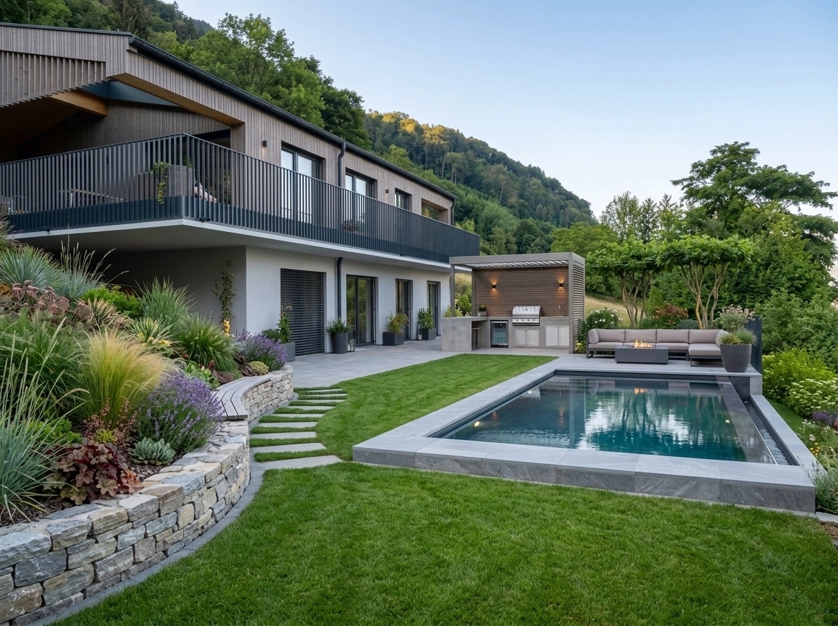 Contemporary Yard Yard design — yard photo by GenRoom AI