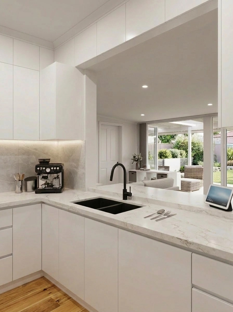 Interior design in Contemporary style — Kitchen by GenRoom AI