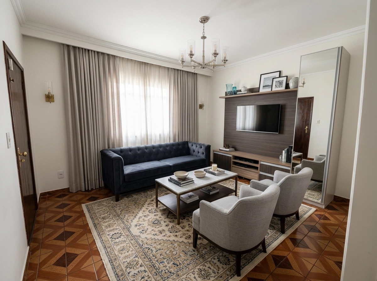 Interior design in Transitional style — Living Room by GenRoom AI