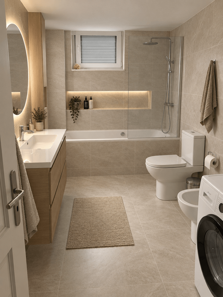 Bathroom interior in no_style style — photo by GenRoom AI