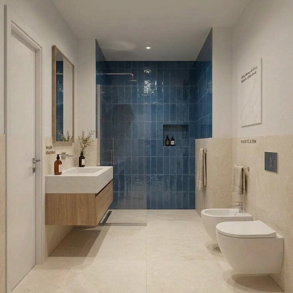 Interior design in Scandinavian style — Bathroom by GenRoom AI
