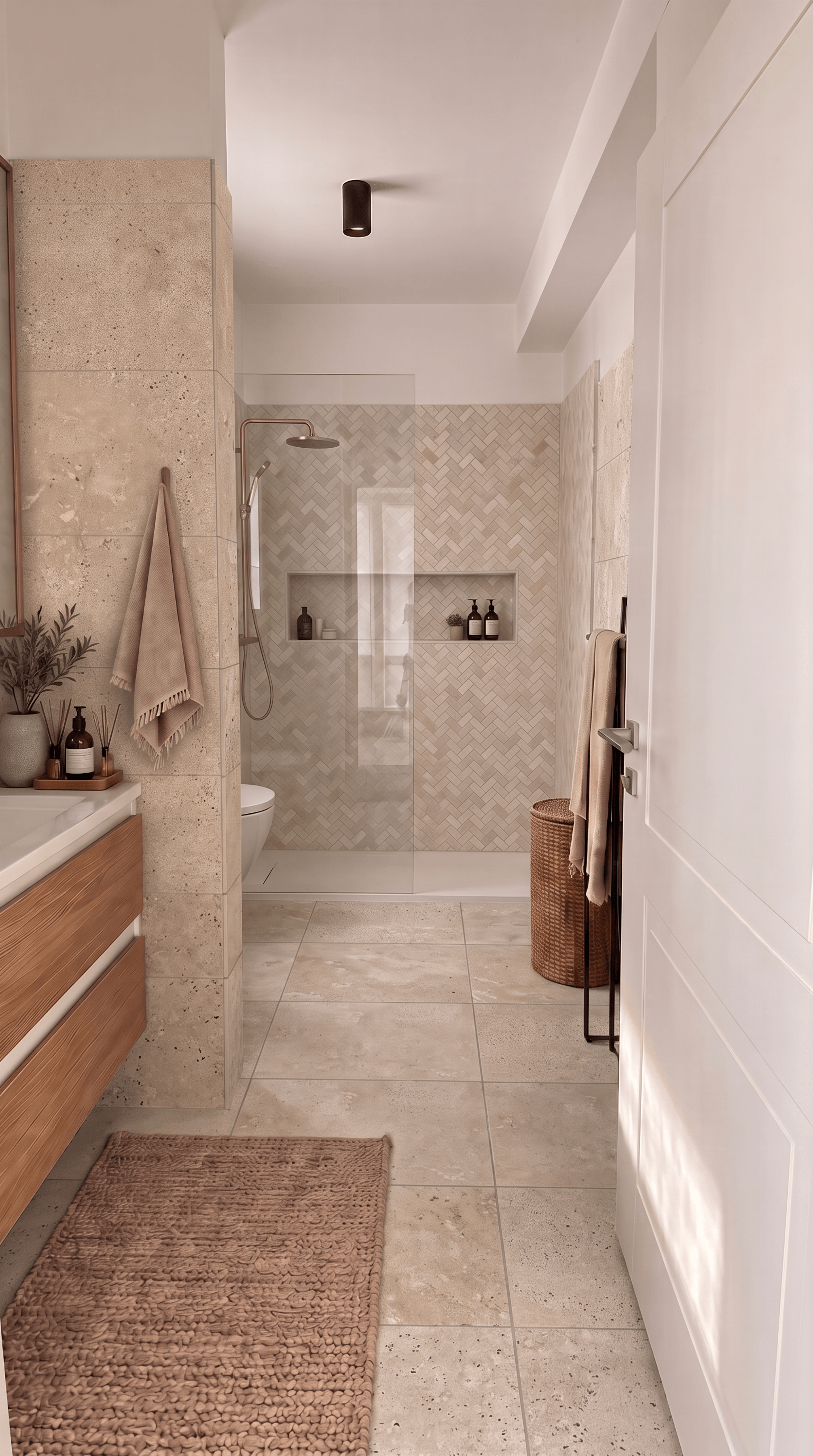 Contemporary Bathroom design — interior photo by GenRoom AI