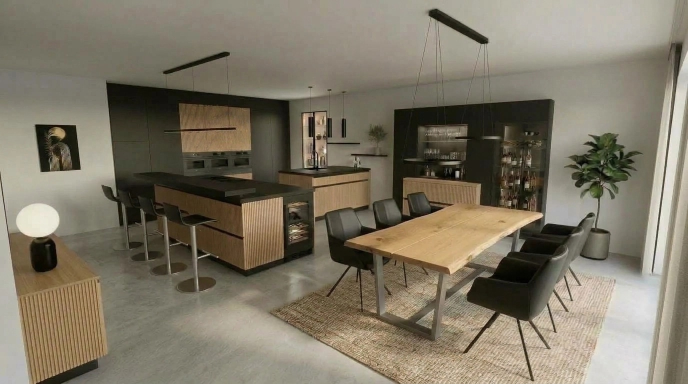 Kitchen interior in no_style style — photo by GenRoom AI