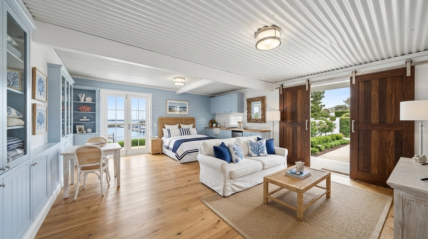 Interior design in Coastal / Hamptons style — studio by GenRoom AI