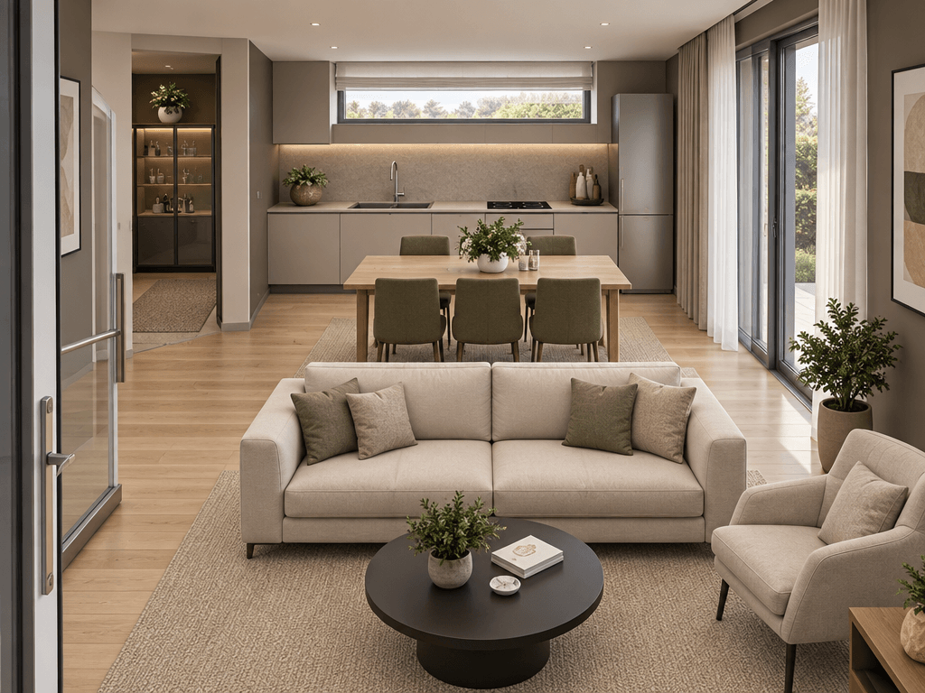 Interior design in Contemporary style — Living Room by GenRoom AI