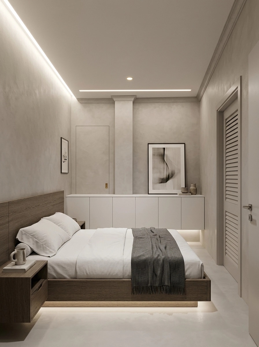 Minimalism Bedroom design — interior photo by GenRoom AI
