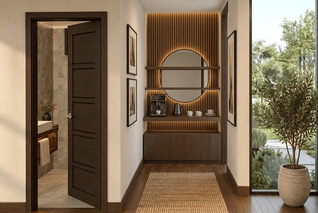 Hallway interior in no_style style — photo by GenRoom AI