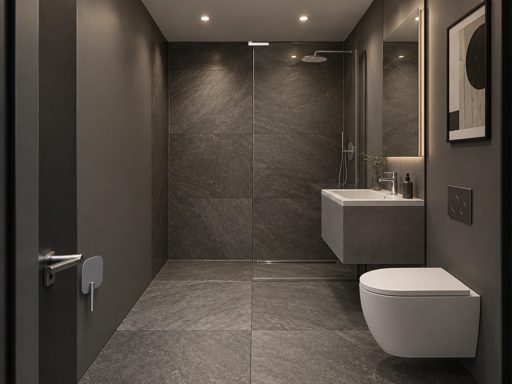 Bathroom interior in Contemporary style — photo by GenRoom AI