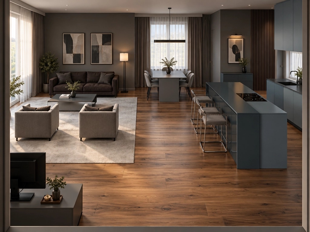 Interior design in Contemporary style — Living Room by GenRoom AI
