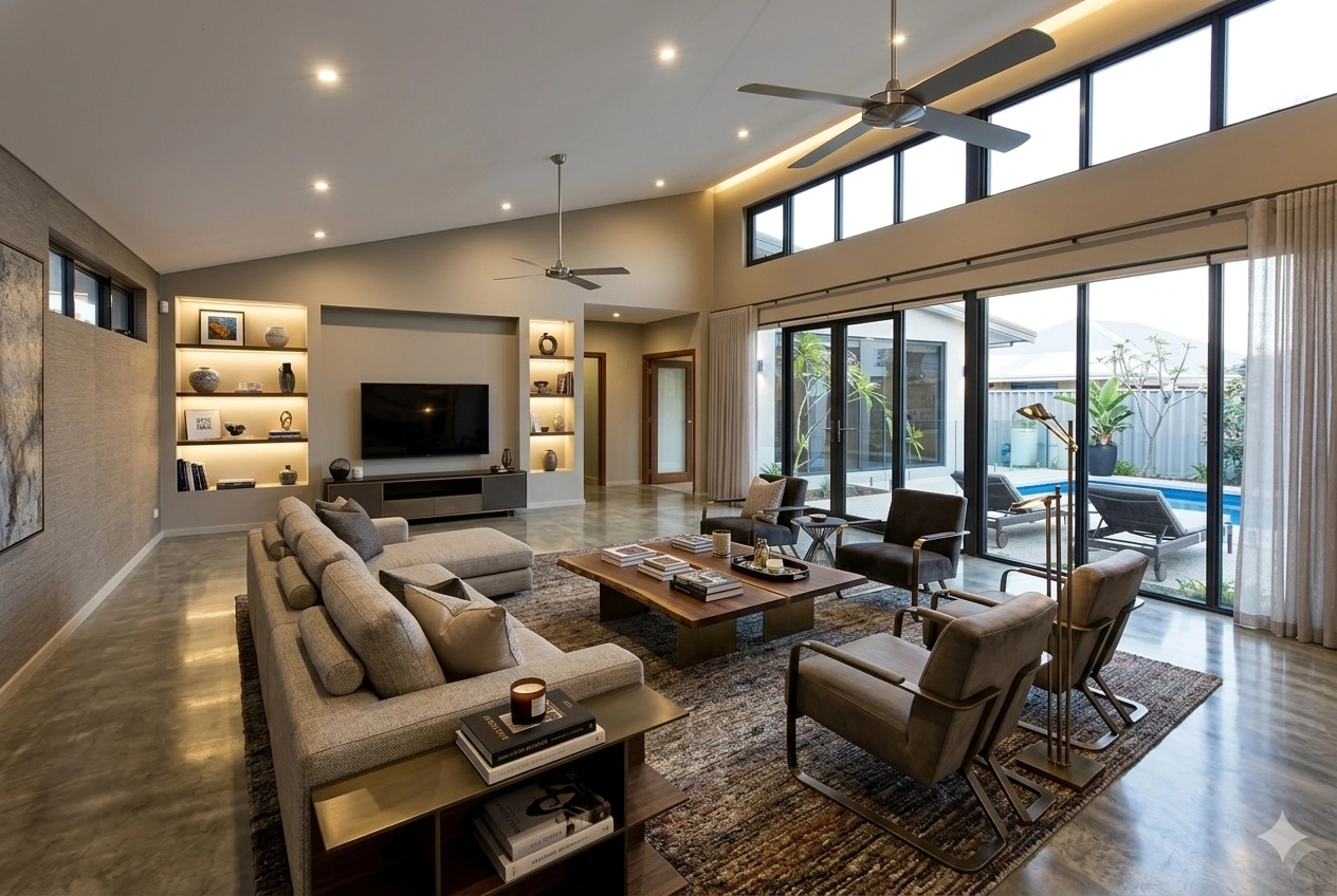Interior design in Contemporary style — Living Room by GenRoom AI