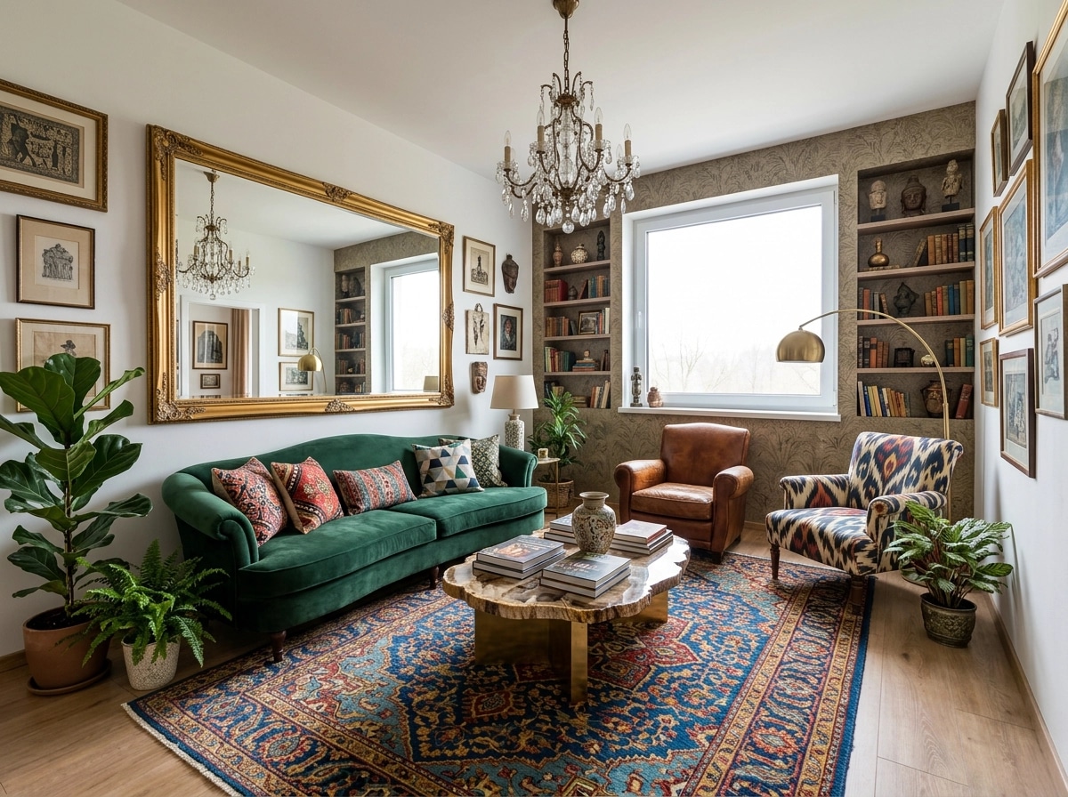 Interior design in Eclectic style — Living Room by GenRoom AI