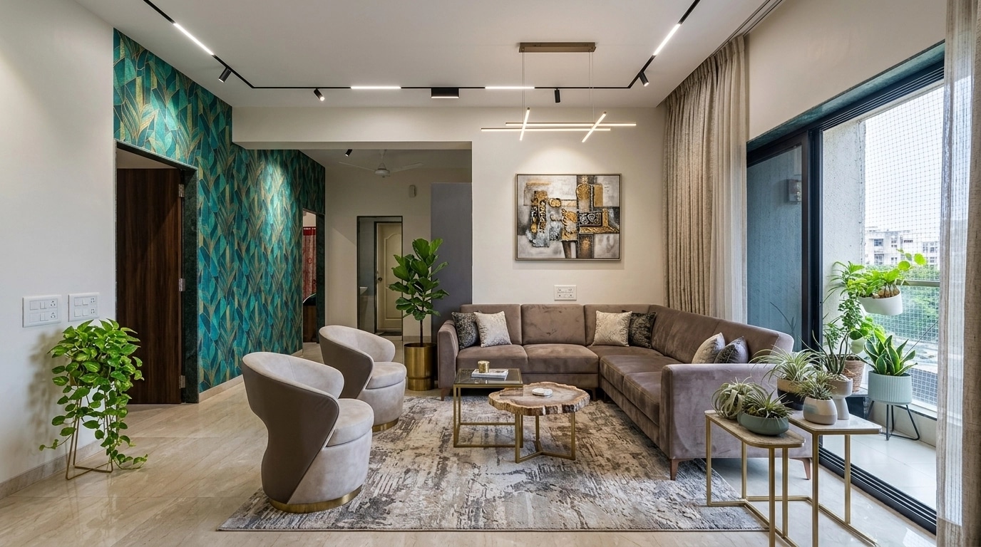 Interior design in Contemporary style — Living Room by GenRoom AI