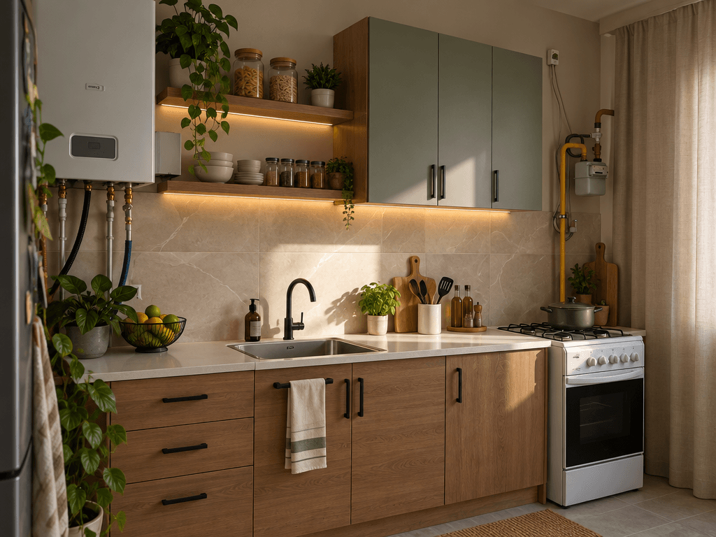 Kitchen interior in no_style style — photo by GenRoom AI