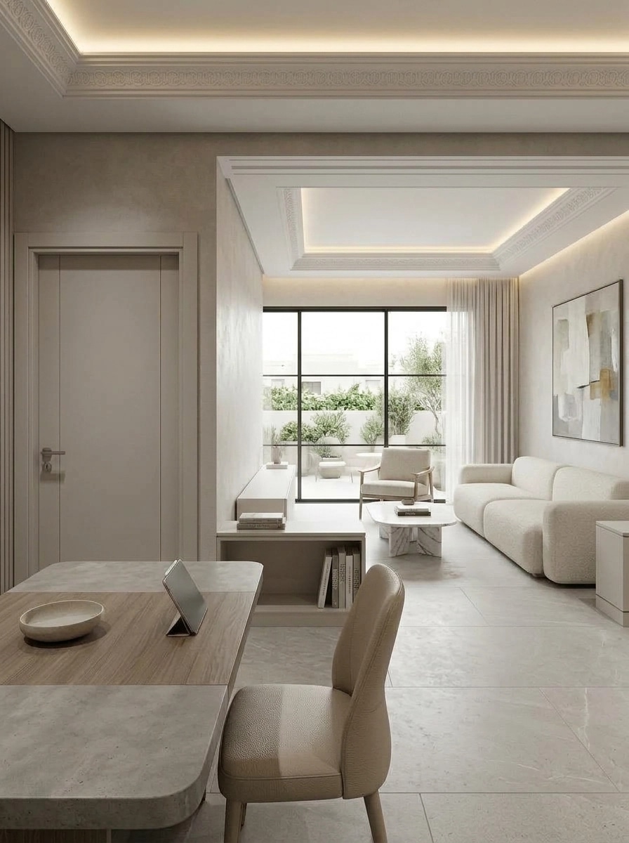 Minimalism Living Room design — interior photo by GenRoom AI