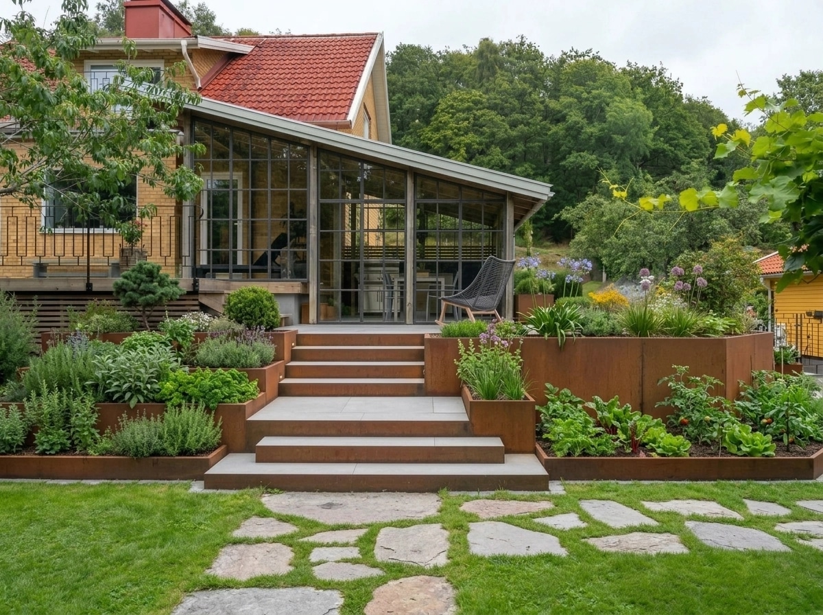 Landscape design in Contemporary Yard style — Yard by GenRoom AI