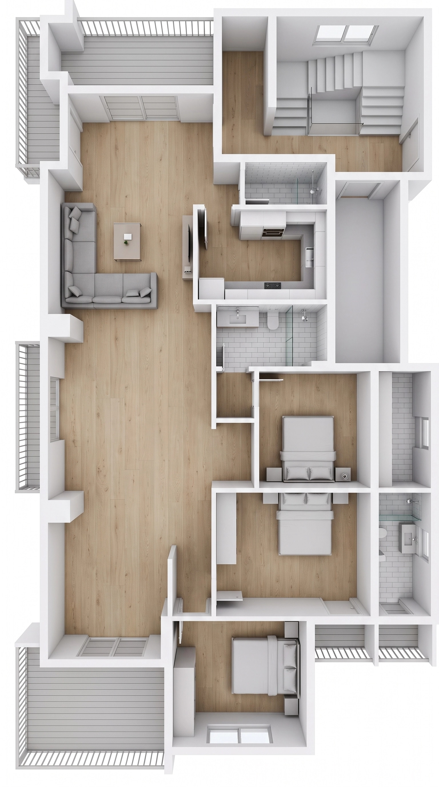 Interior design in Minimalism style — Living Room by GenRoom AI