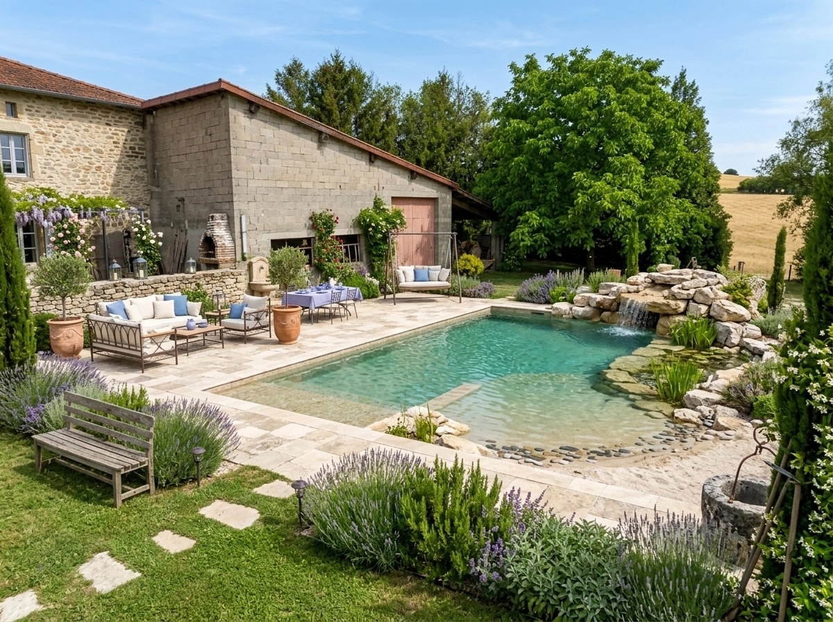 Landscape design in Provence Garden style — Yard by GenRoom AI