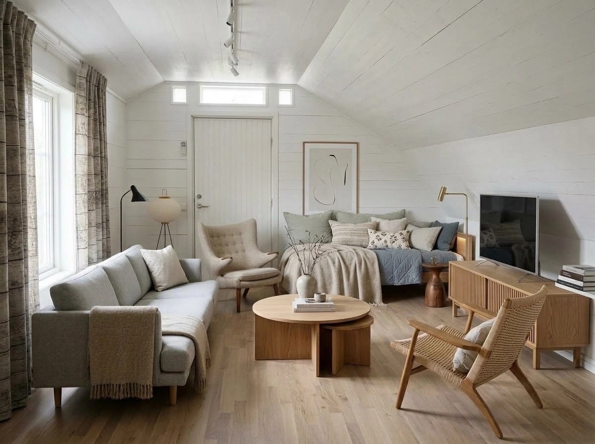 Scandinavian Living Room design — interior photo by GenRoom AI