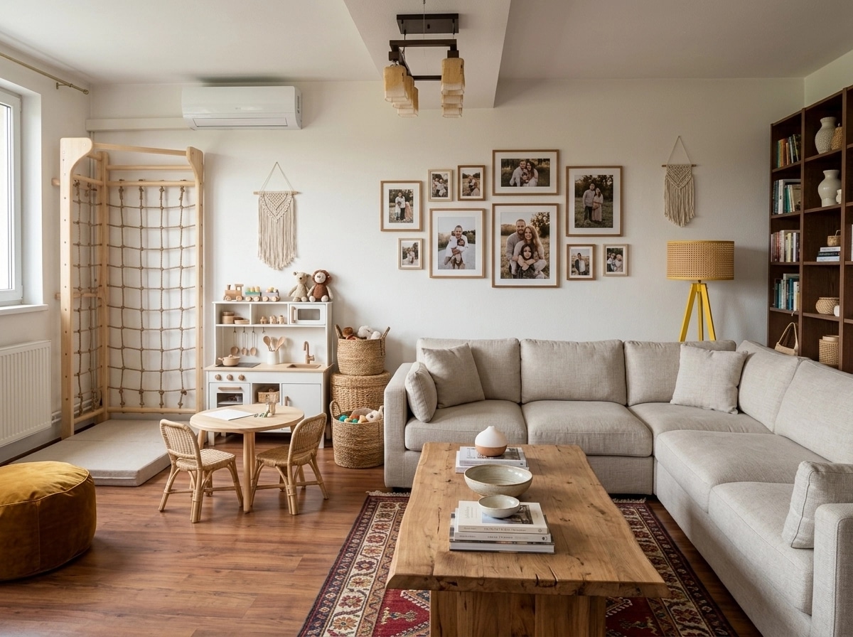 Interior design in Bohemian style — Living Room by GenRoom AI