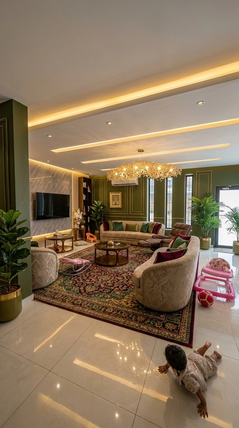 Interior design in Neoclassic style — Living Room by GenRoom AI