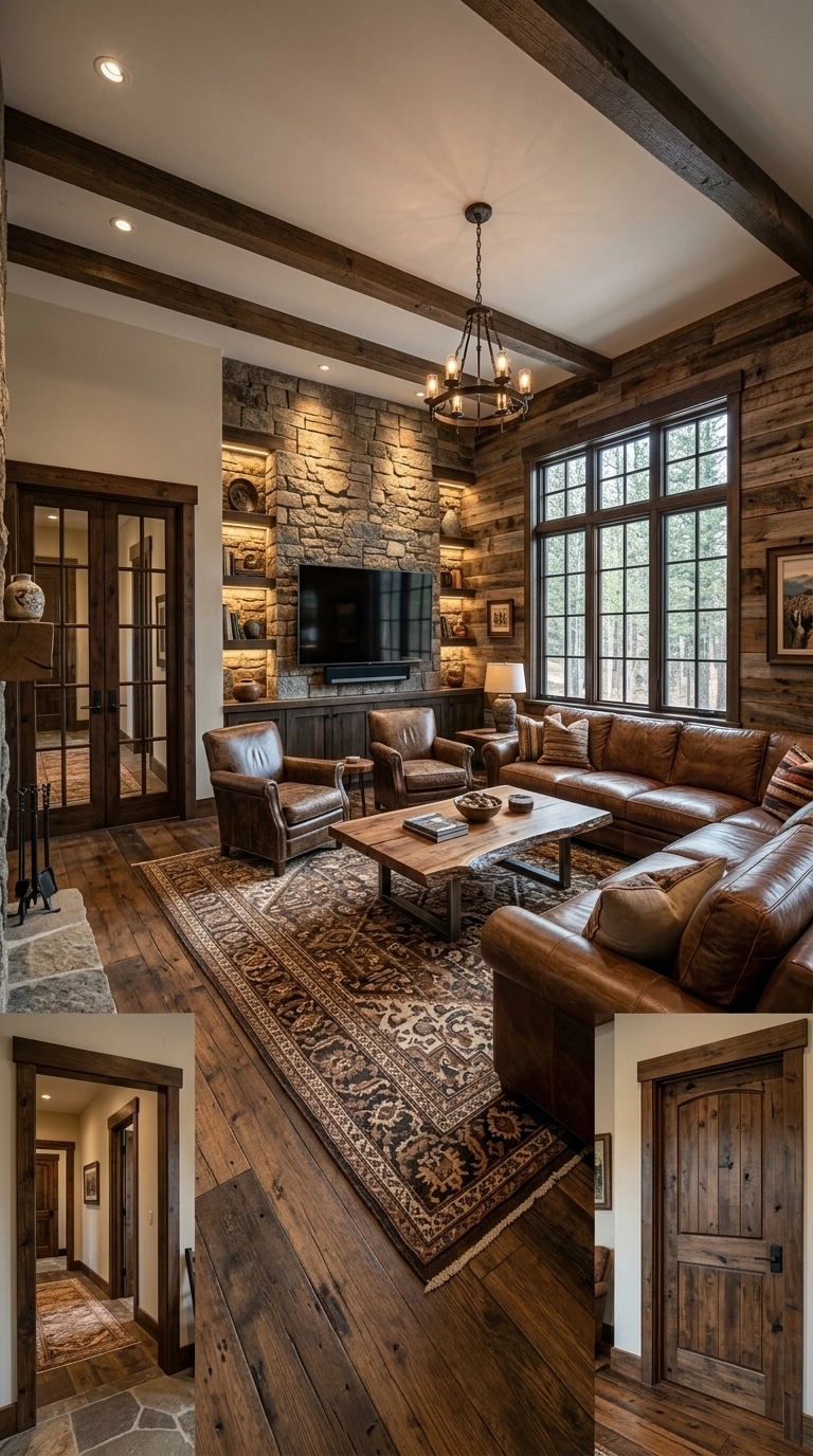 Design de interiores em estilo Rustic — Sala de Estar por GenRoom AI