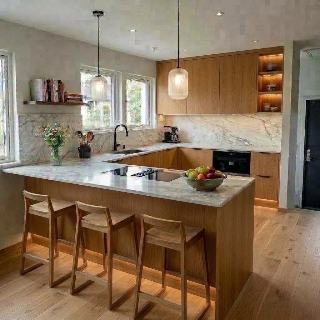 Kitchen interior in Contemporary style — photo by GenRoom AI