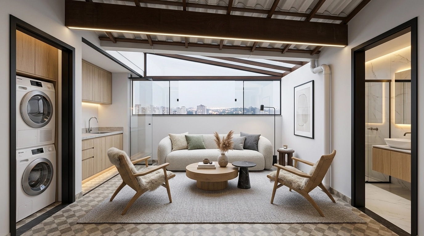Interior design in Scandinavian style — Living Room by GenRoom AI