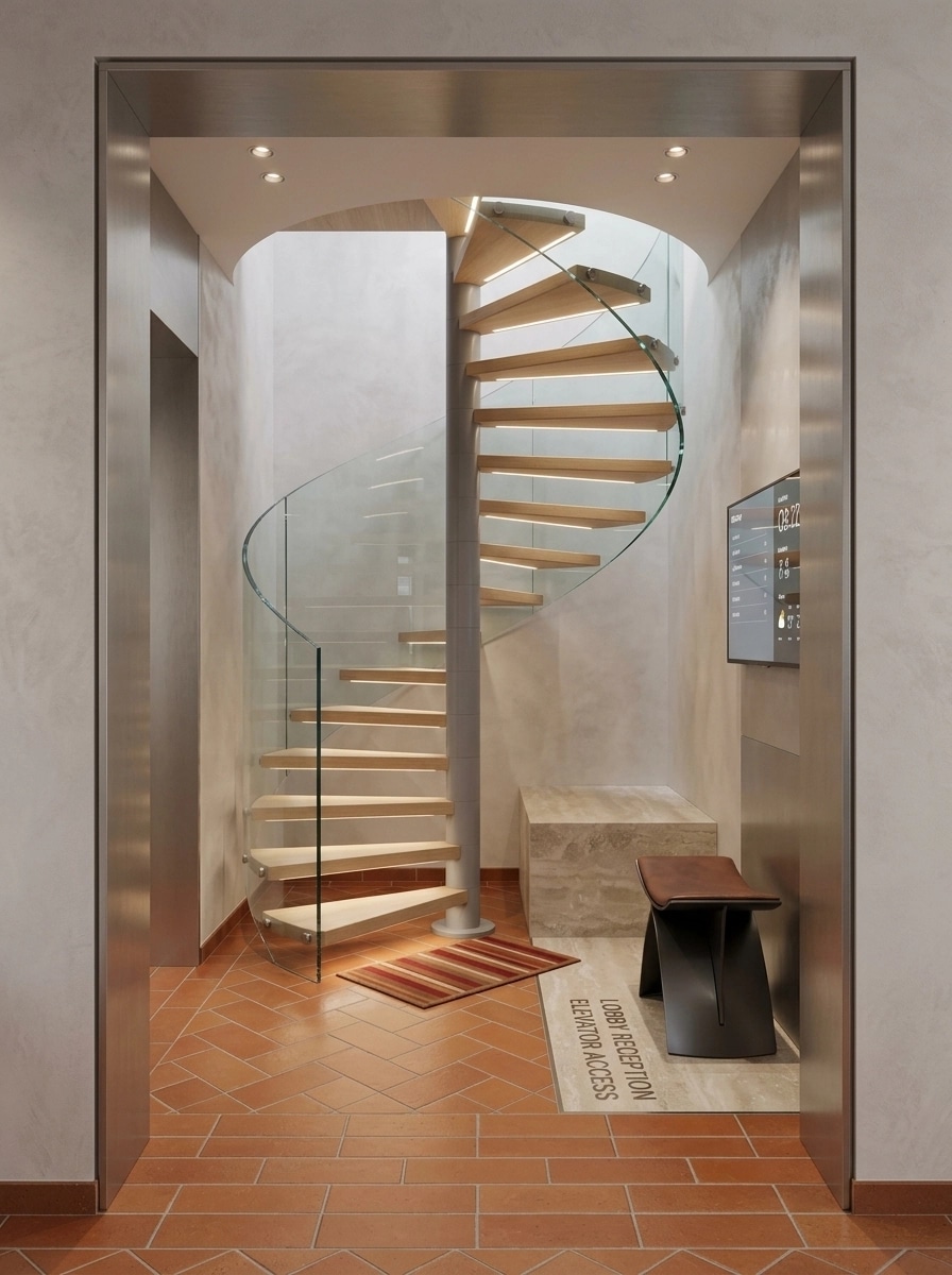 Interior design in Contemporary style — lobby by GenRoom AI