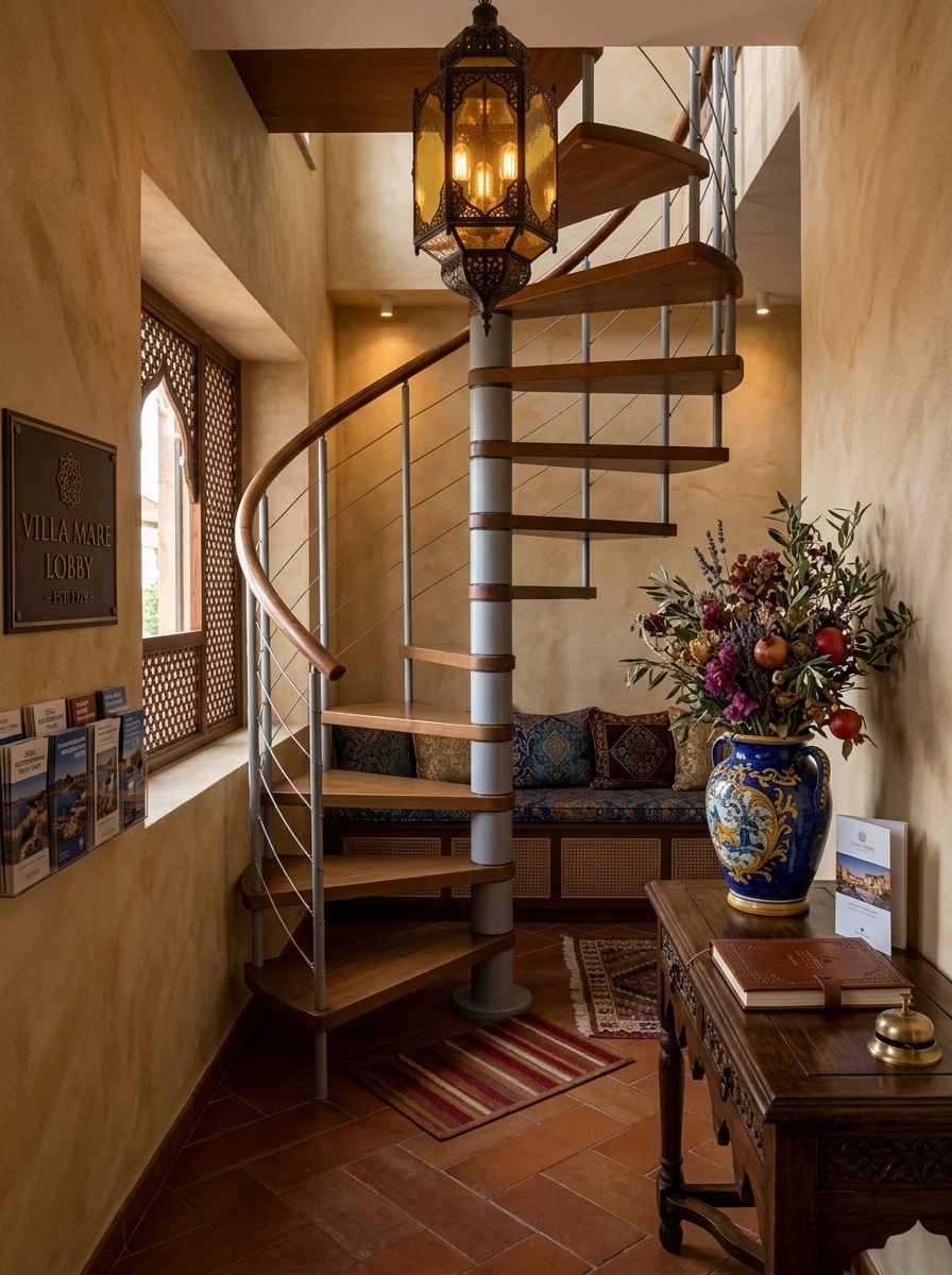 Interior design in Mediterranean style — lobby by GenRoom AI