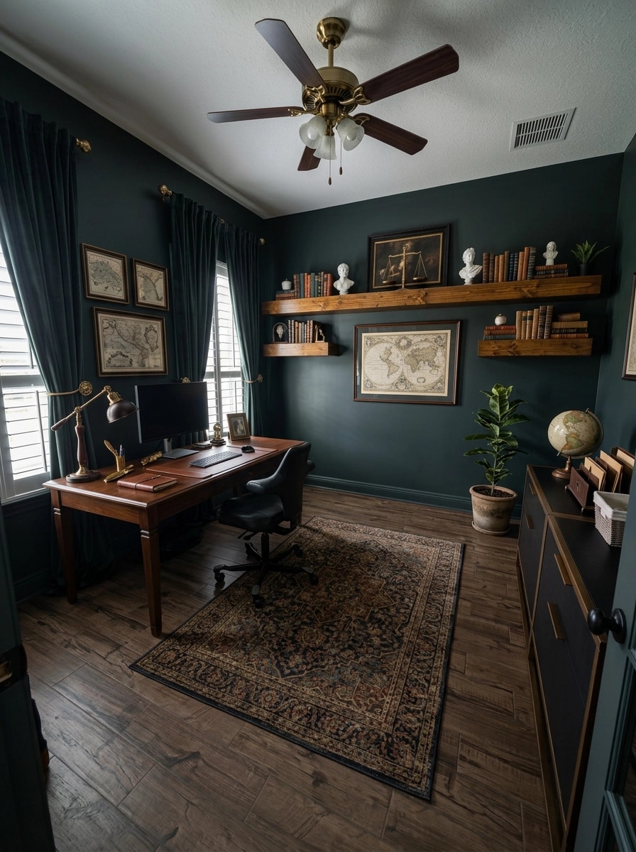 Office interior in Classic style — photo by GenRoom AI