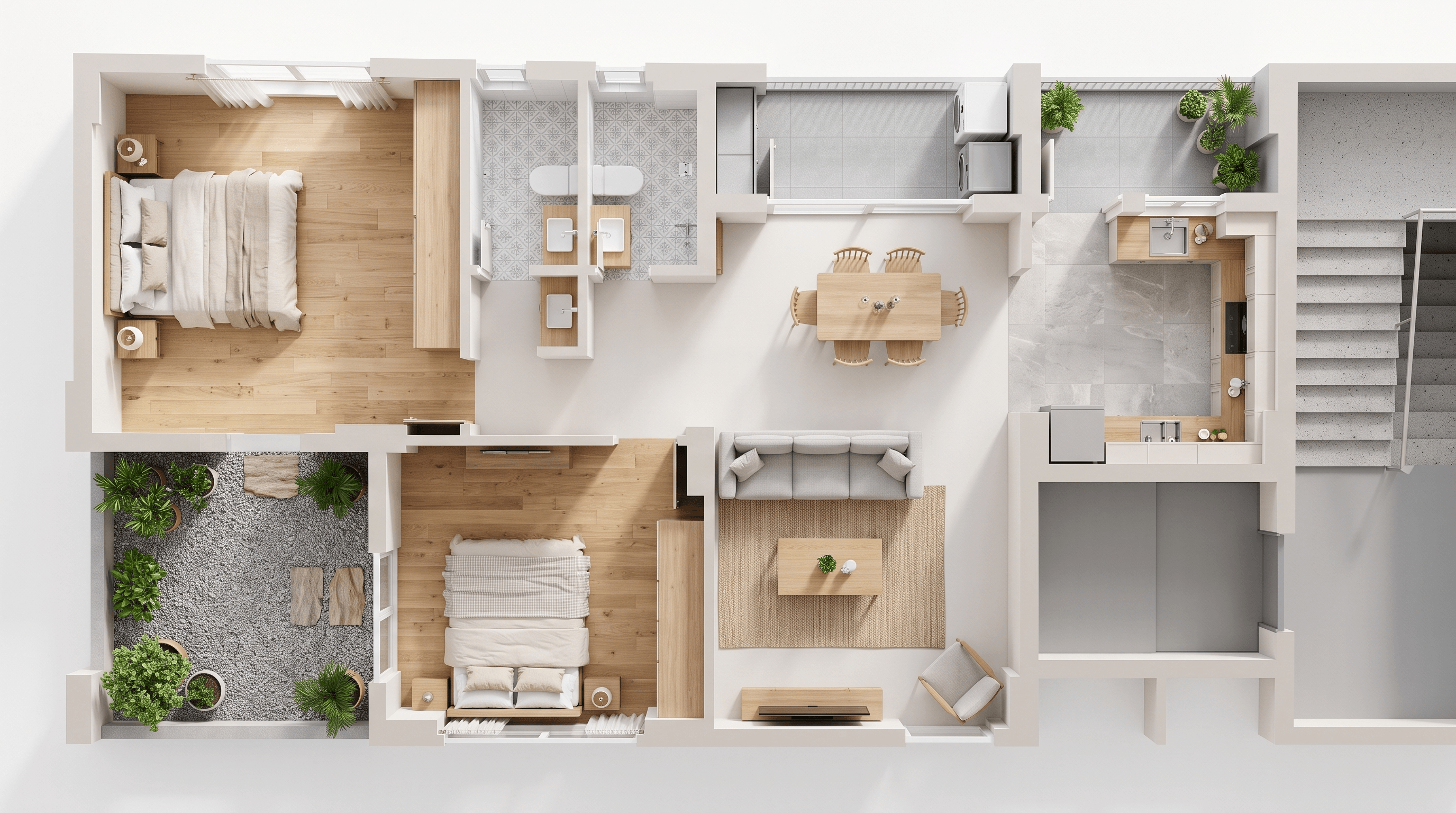 Interior design in Scandinavian style — Living Room by GenRoom AI