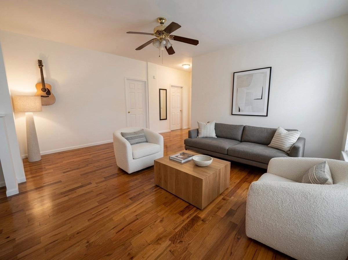 Minimalism Living Room design — interior photo by GenRoom AI