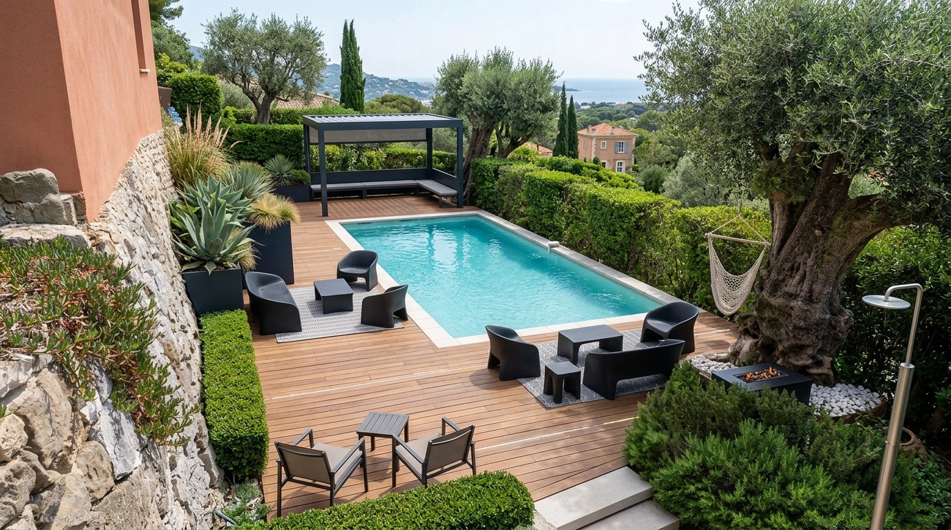 Landscape design in Minimalist Yard style — Yard by GenRoom AI