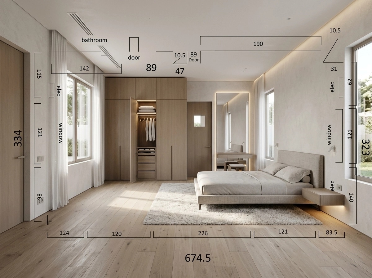 Minimalism Bedroom design — interior photo by GenRoom AI