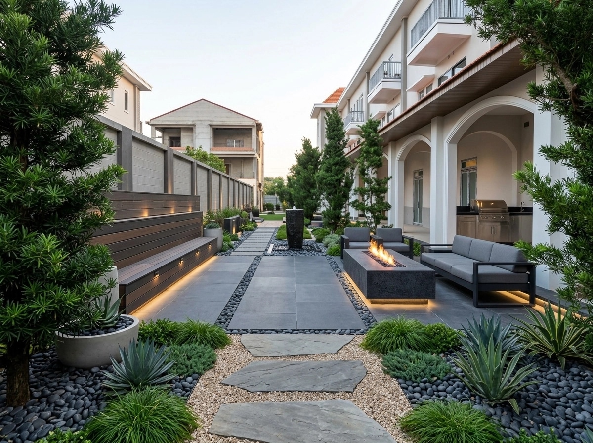 Contemporary Yard Yard design — yard photo by GenRoom AI