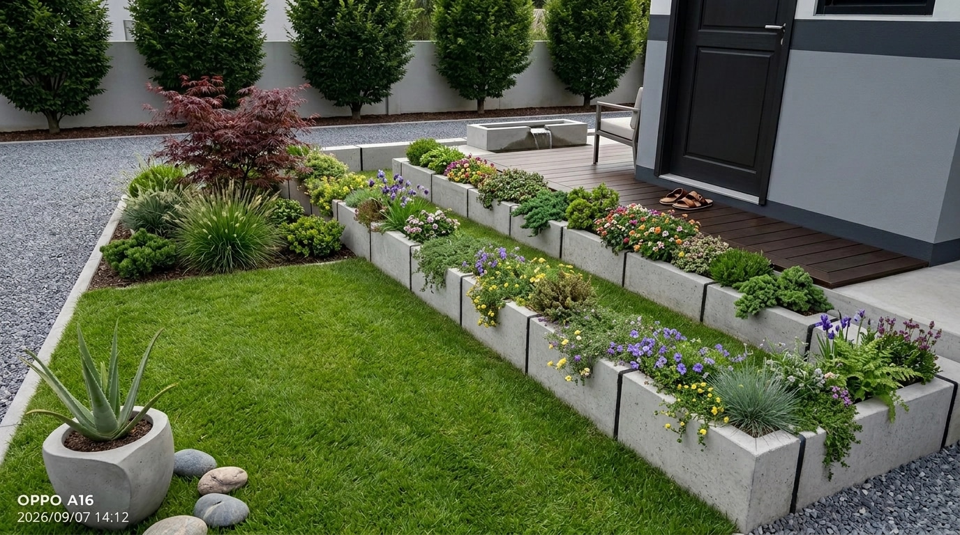 Landscape design in Minimalist Yard style — Yard by GenRoom AI