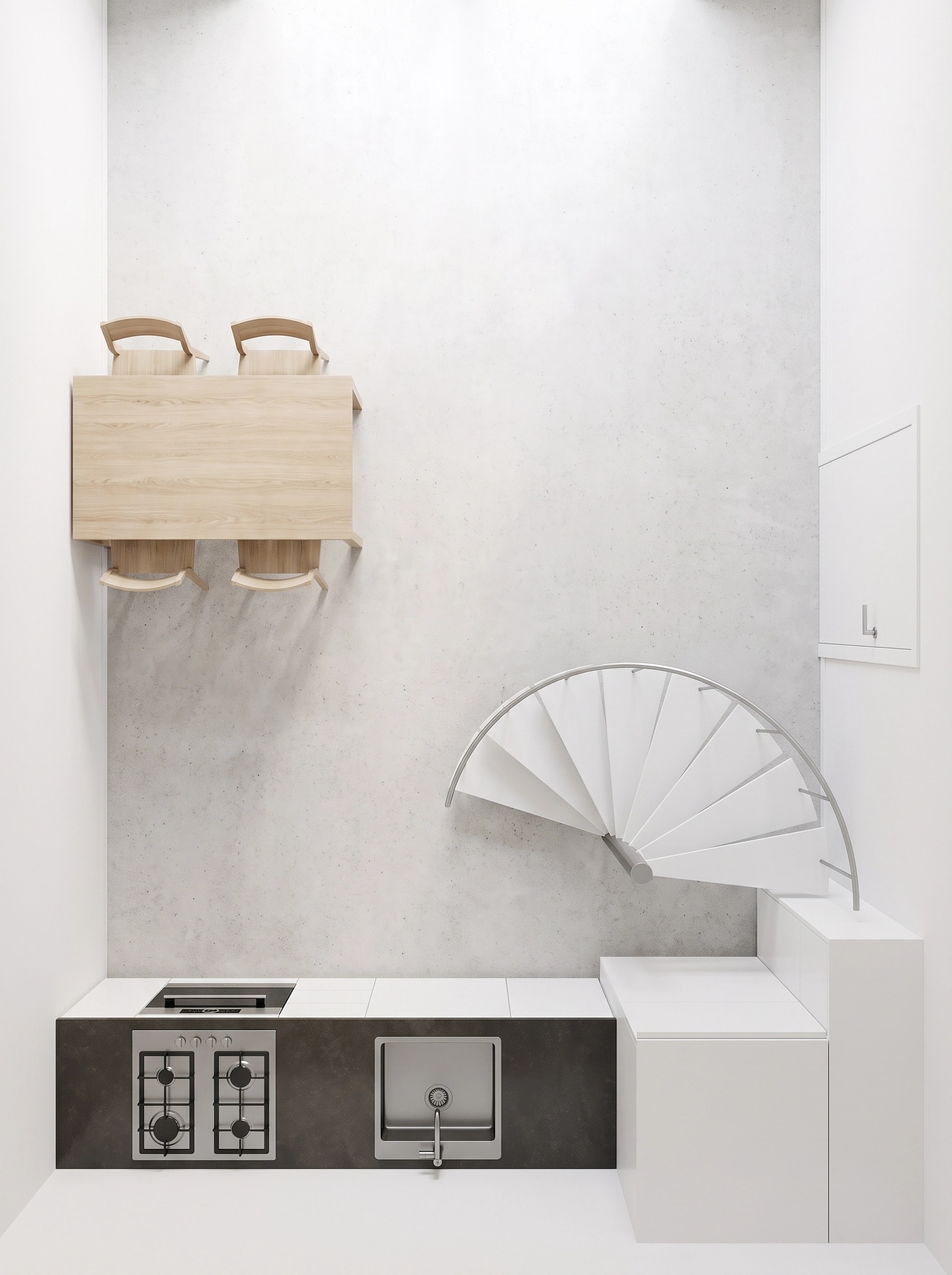 Interior design in Minimalism style — Living Room by GenRoom AI