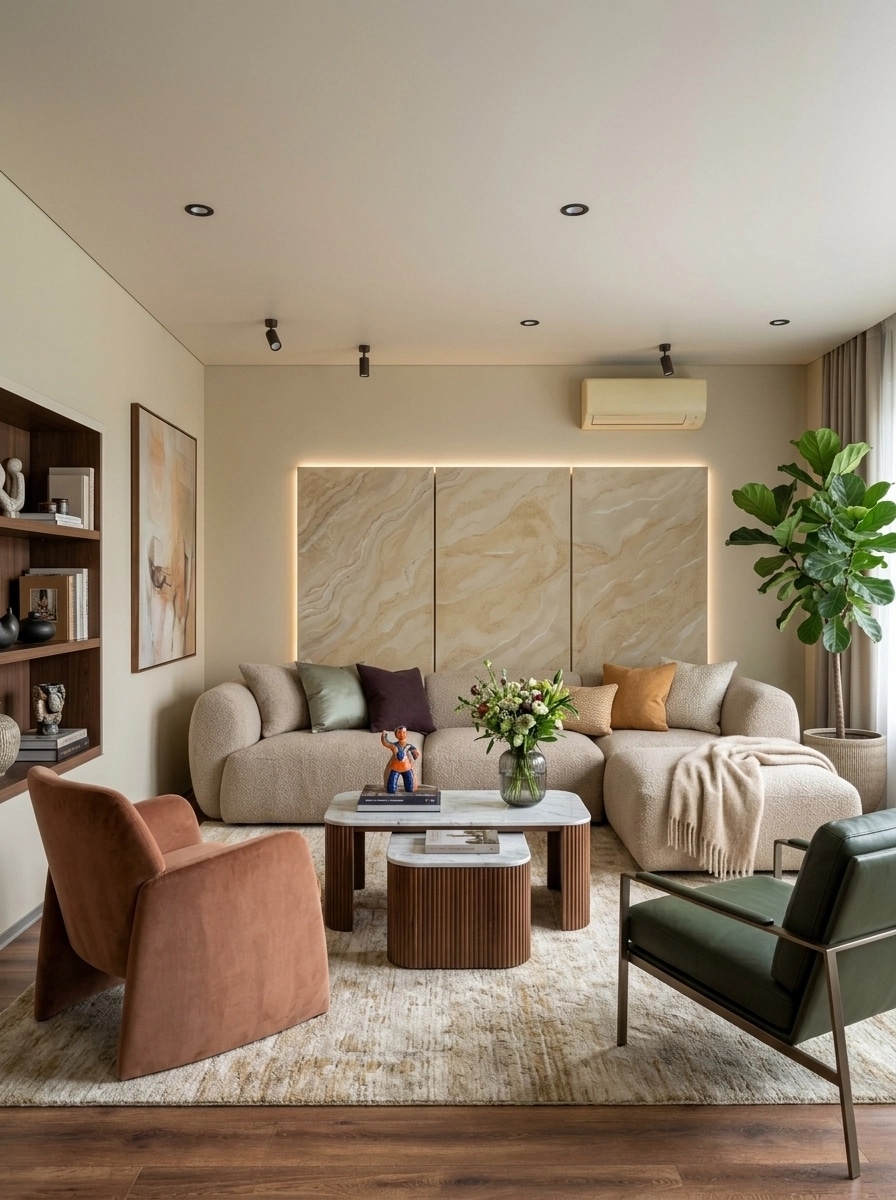 Interior design in Contemporary style — Living Room by GenRoom AI