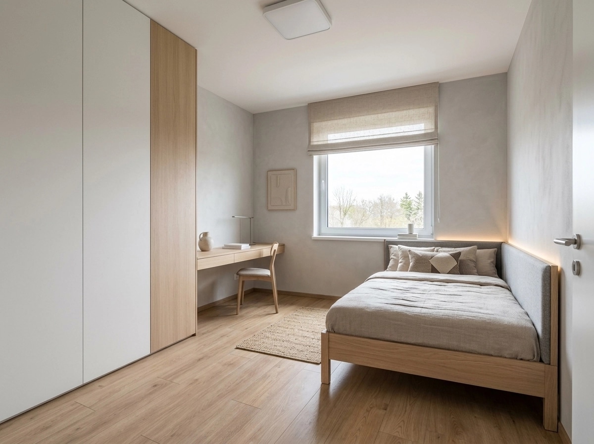 Minimalism Bedroom design — interior photo by GenRoom AI